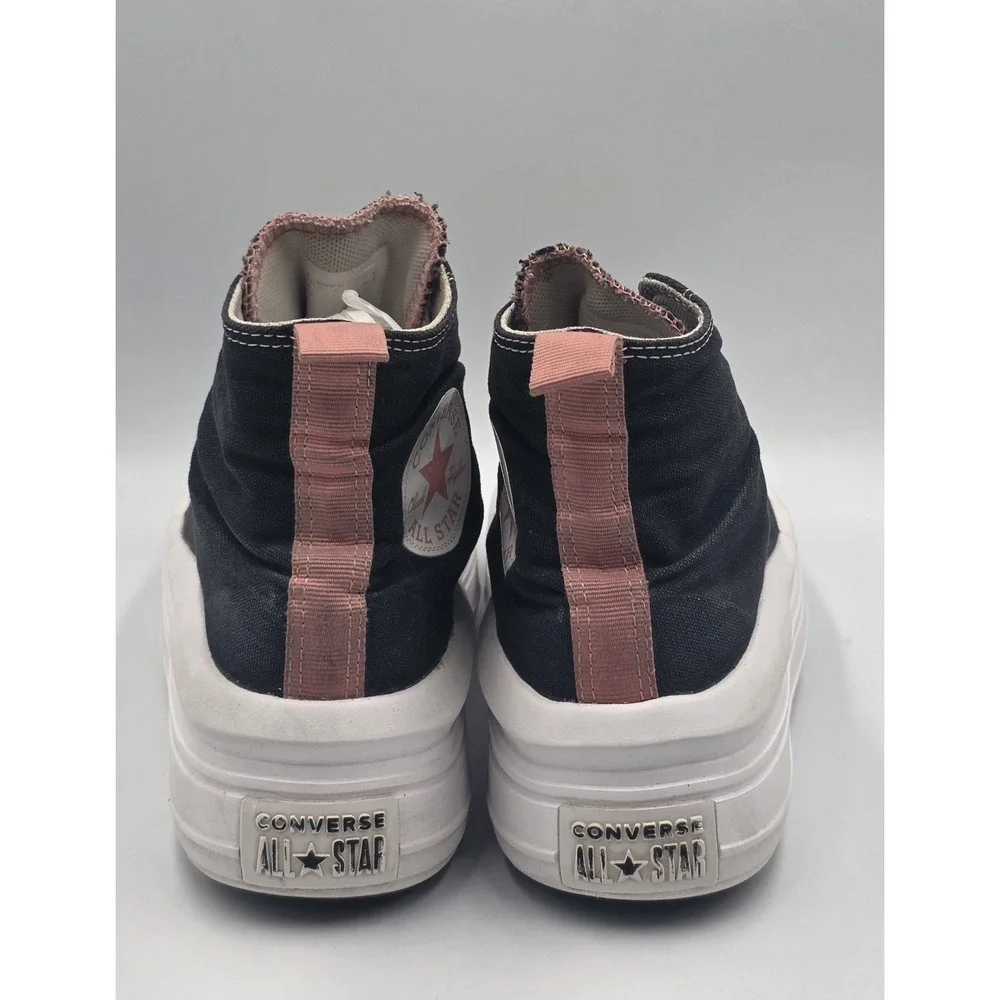 Converse Chuck Taylor AllStar High Move Platform Womens Black-Pink Sneakers 6.5